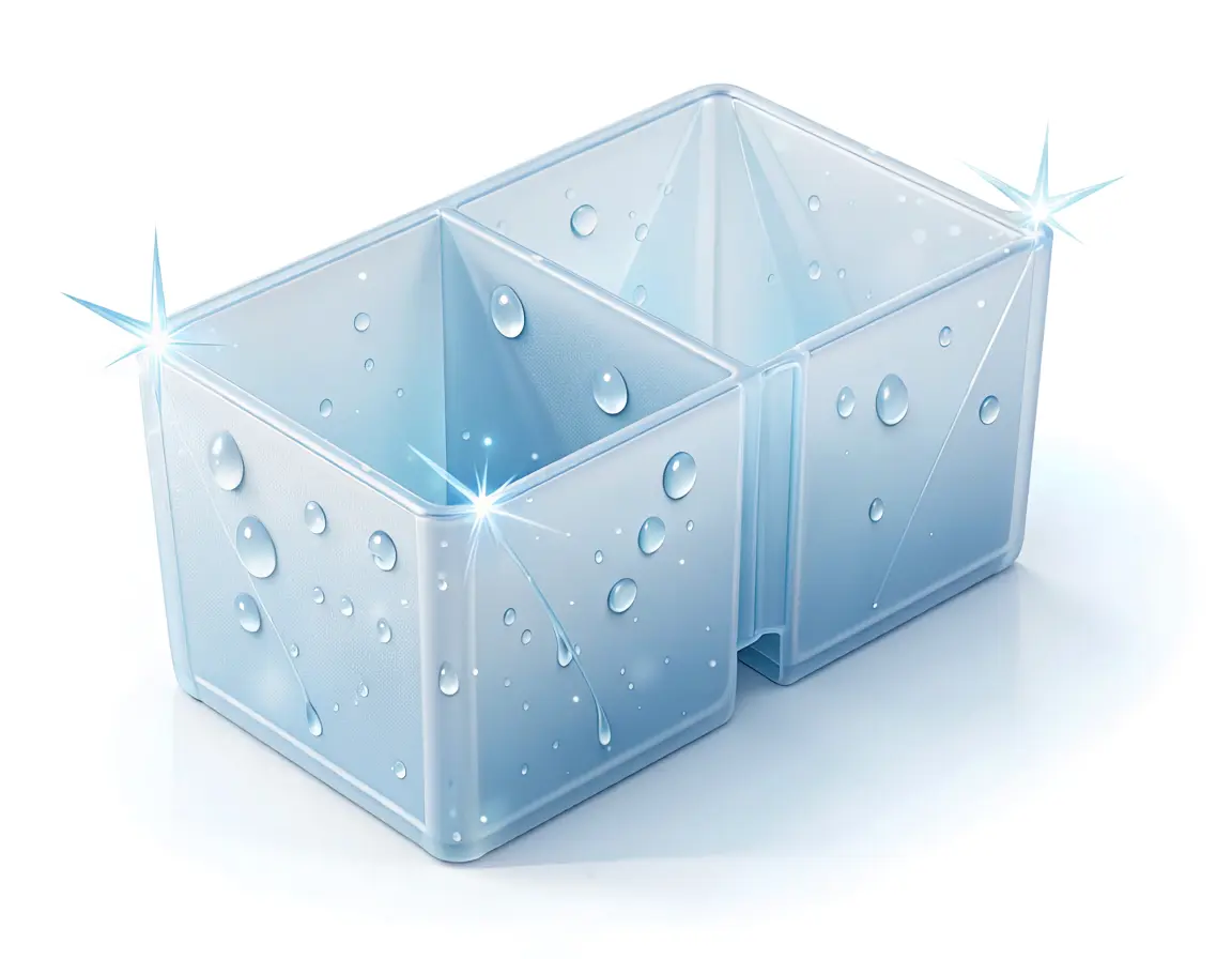 繰り返し洗浄が可能で衛生的なイワキパックスの高品質なプラスチック製通い箱用仕切り